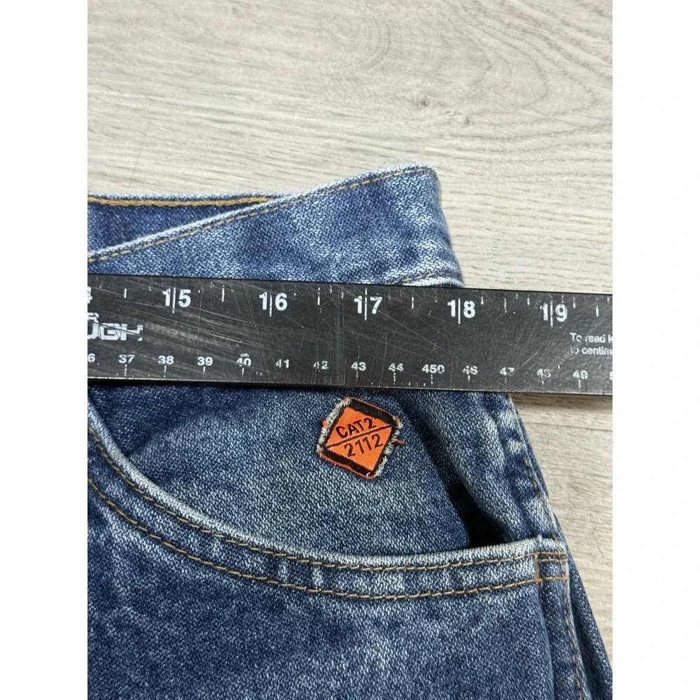 Wrangler FR Jeans Men's 38x30 Blue Denim Flame Resistant Original Fit FR13MWZ